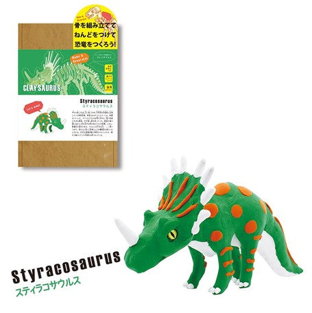 【兒童益智玩具】DIY 恐龍模型、黏土套裝 (刺盾角龍 Styracosaurus)