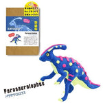 【兒童益智玩具】DIY 恐龍模型、黏土套裝 (副櫛龍 Parasaurolophus)